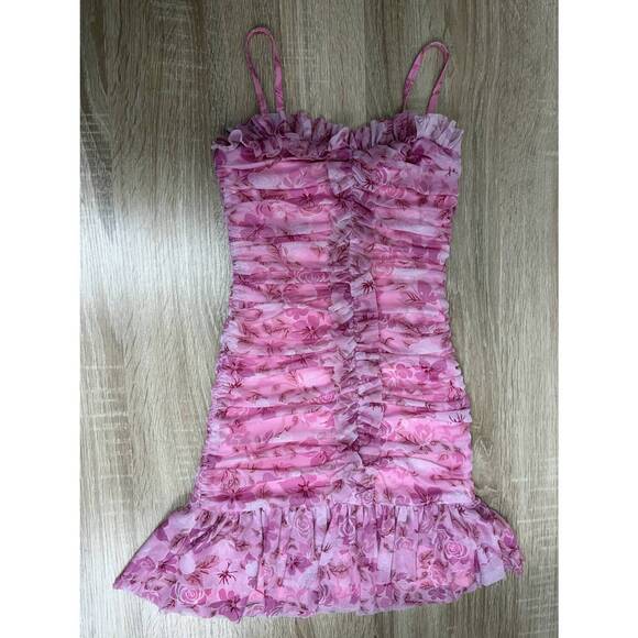 KATIE J NYC Other - NEW KATIE J NYC kids tween bobbi mesh ruffle dress in pink floral